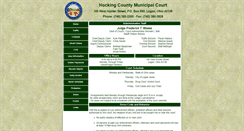 Desktop Screenshot of hockingcountymunicipalcourt.com