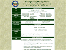 Tablet Screenshot of hockingcountymunicipalcourt.com